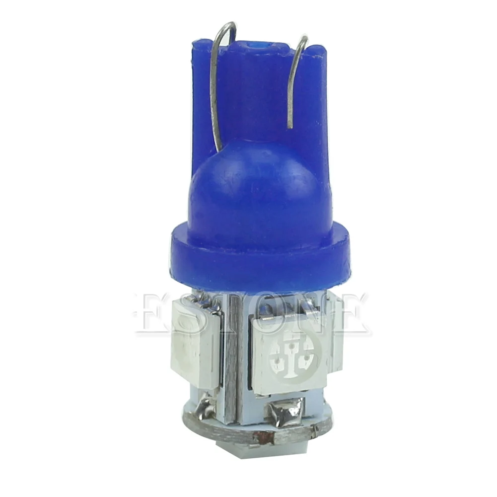Новый 1 шт. T10 5 светодиодный 5050 SMD 194 168 W5W синий светильник на танкетке