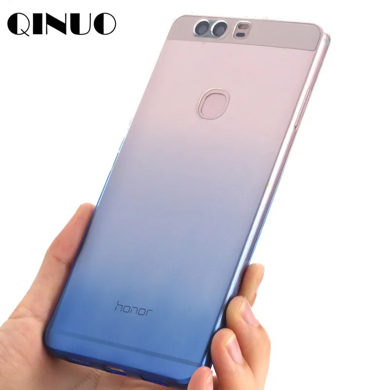 QINUO градиентный чехол для телефона из ТПУ с принтом аксессуары huawei Y5 Y6 Y7 Y8 Y9 2017 2018