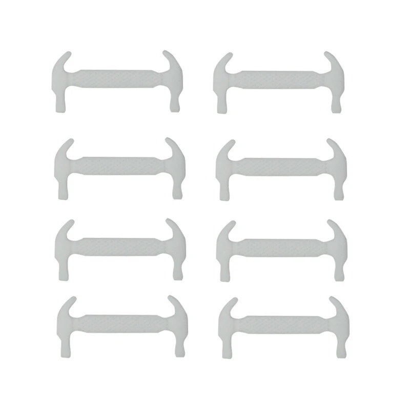 Белый 16 шт./компл. эластичные силиконовые шнурки для ботинок специальные шнурки без завязок; шнурки для Для женщин Для мужчин обувь со шнурками и резиновый шнурок L5 - Цвет: Белый