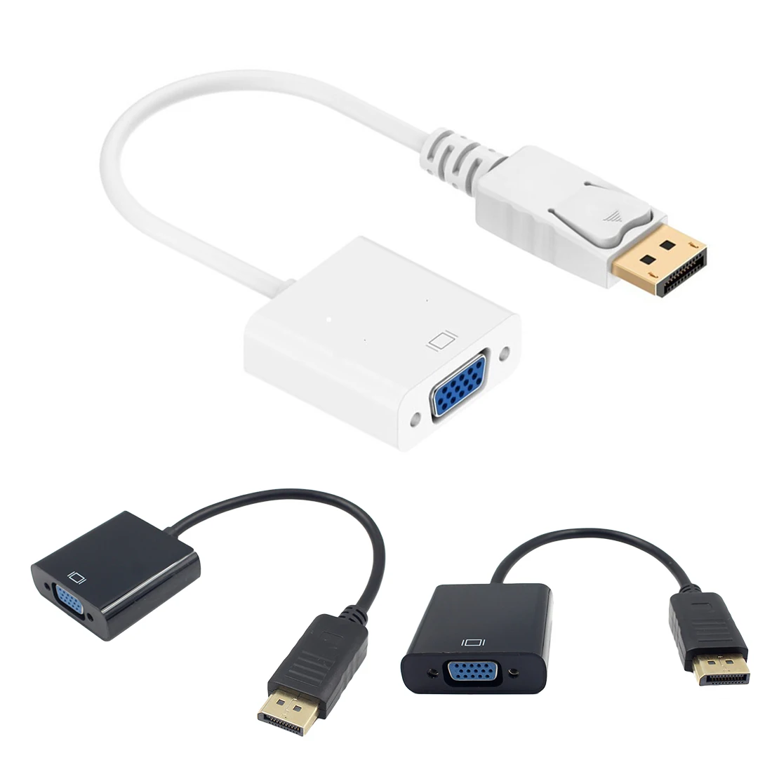 DP VGA адаптер кабель конвертер 1080P DisplayPort папа HDMI Женский конвертеры для проектора