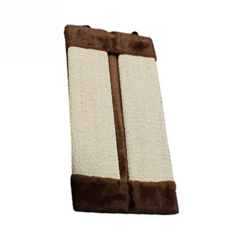 Brown 50x23 см кошка царапины доска питомец котенок настенный угловой коврик-Когтеточка пост дерево скребок сизаль конопли Котенок Плюшевые летающие игрушки Горячие - Цвет: Brown