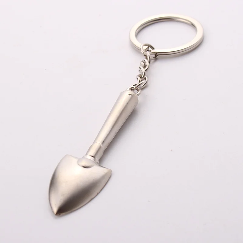 Новинка брелок в виде мини-лопаты пики для рекламы ключей 3d-лопата металлический
