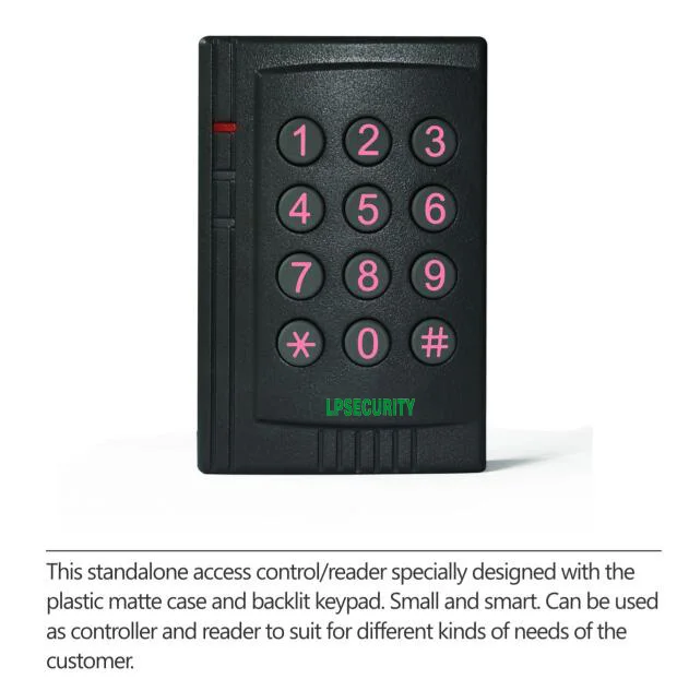K3-3 Smart Standalone Matte Keypad access control/Reader Backlit digits 500 Users 4-6digits PIN /EM card | Безопасность и защита