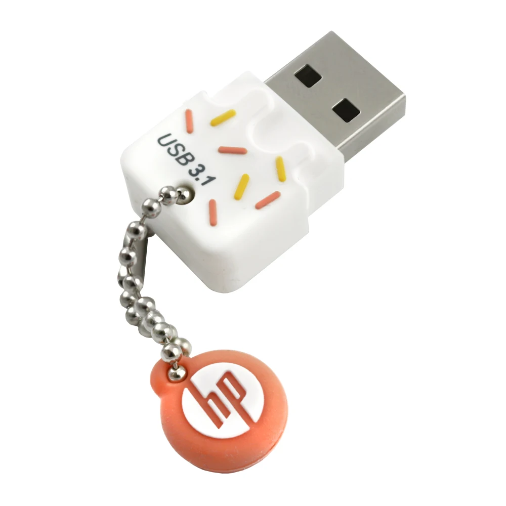 Hp карту флэш-памяти с интерфейсом usb 32 gb мультфильм Мини высокой Скорость Флеш накопитель usb 3,1 силикагель 64 gb 128 gb Custom gift box логотип Новое поступление