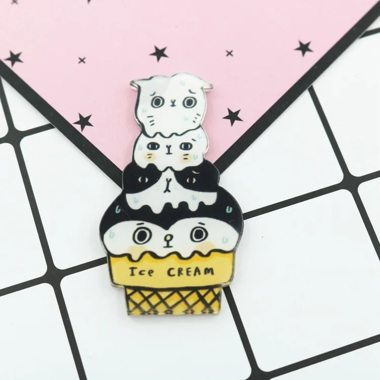 Изысканное Смешанное животное милый снеговик мороженое мультяшный стиль