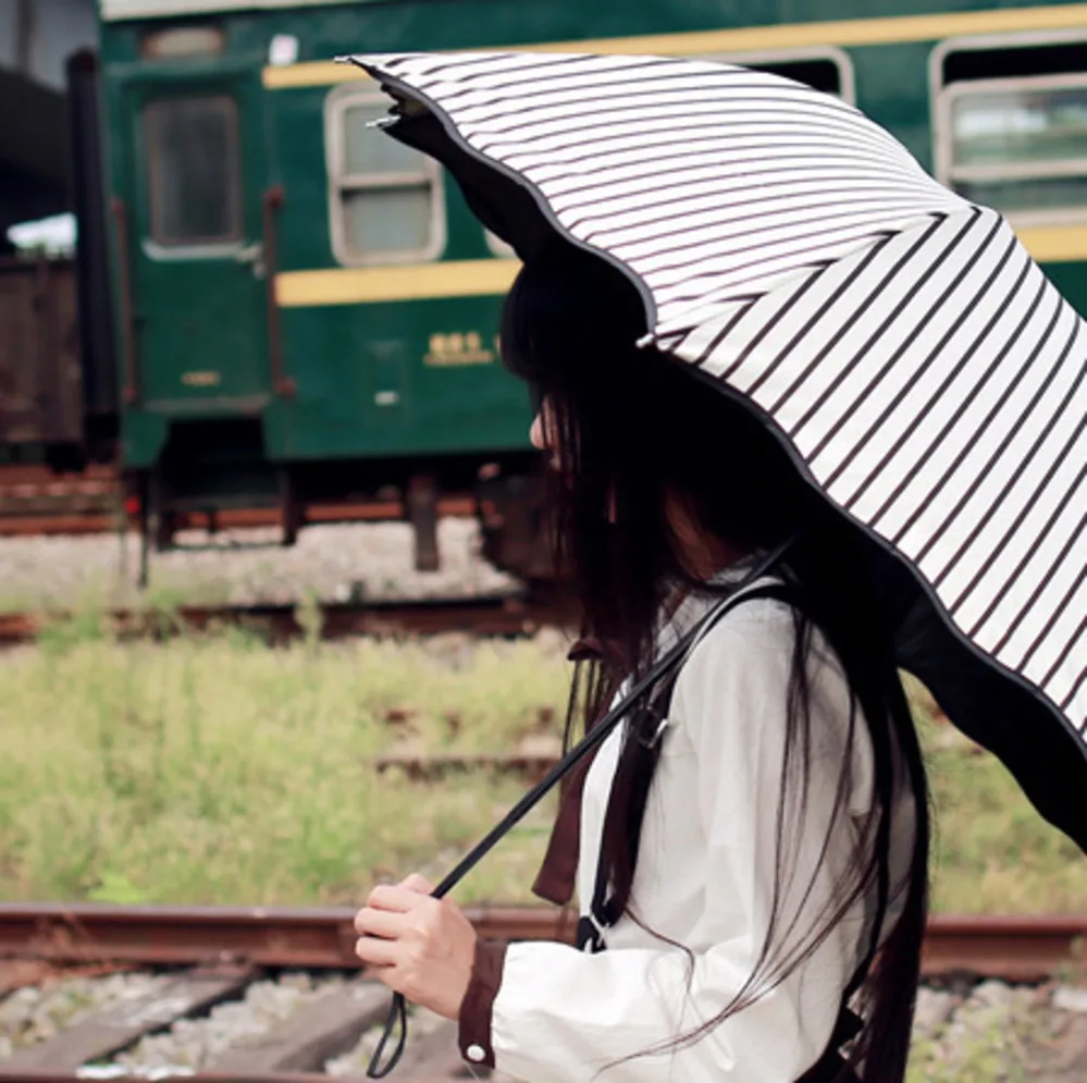 Дождь Солнце прекрасный складные зонты Простые Модные карманы карман зонтик