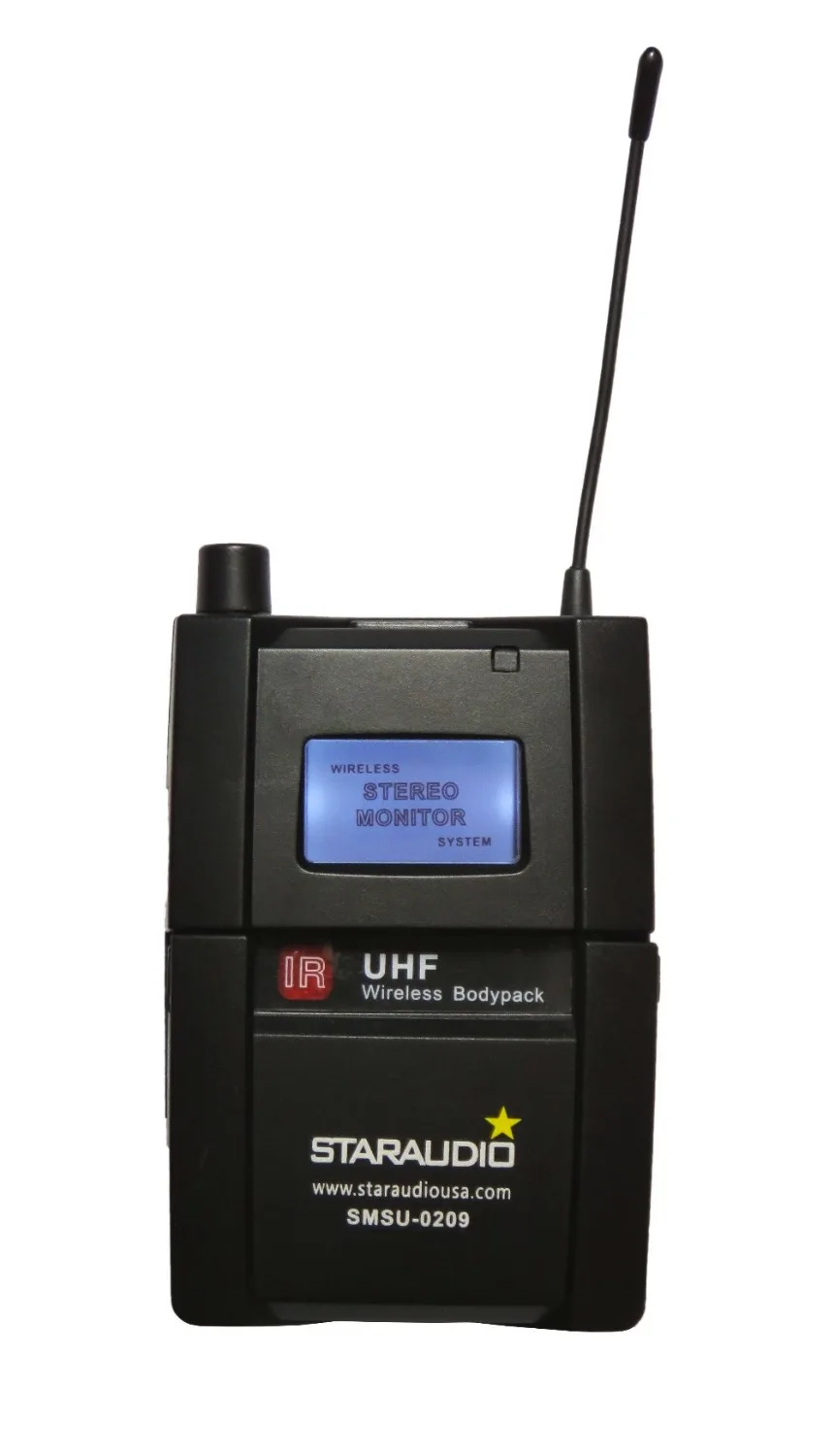 Беспроводной UHF телефон микрофон 1CH Универсальный поясной In Ear Pro шоу на сцене