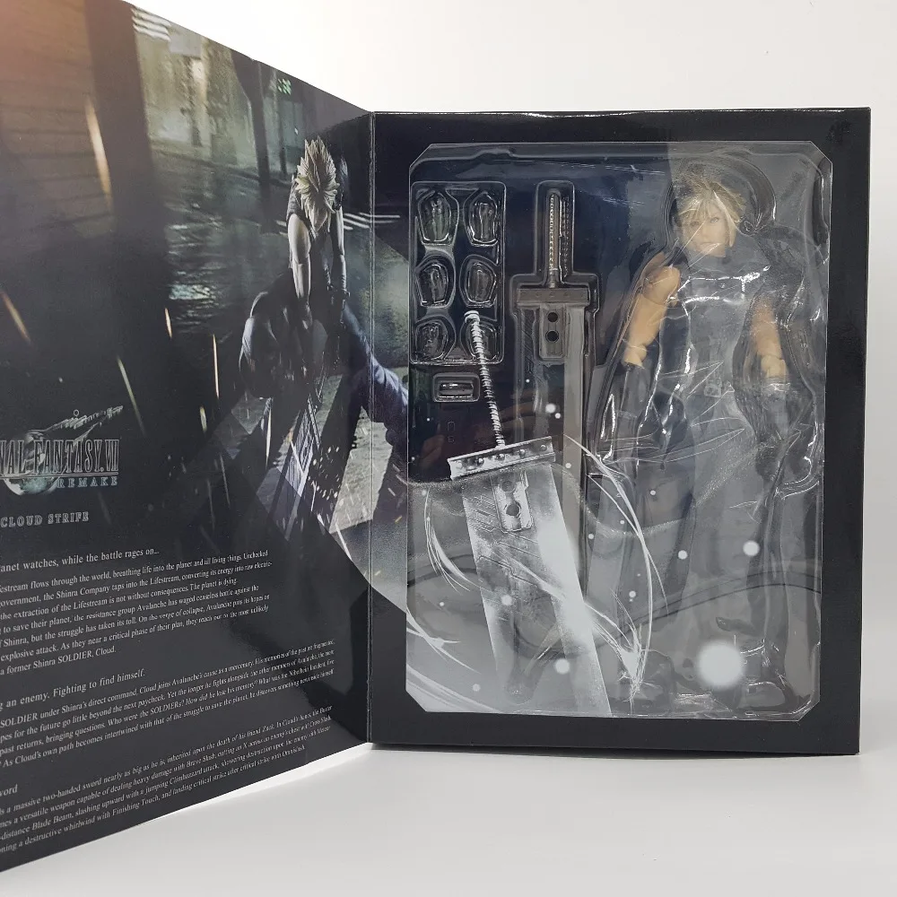 Final Fantasy Play Arts Kai Cloud Strife 2 я коллекция аниме модель игрушки фигурка 270 мм Playarts Doll