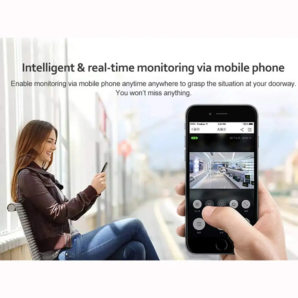 Suntex Smart беспроводной Wifi видео дверной звонок Домофон 720P телефон камера