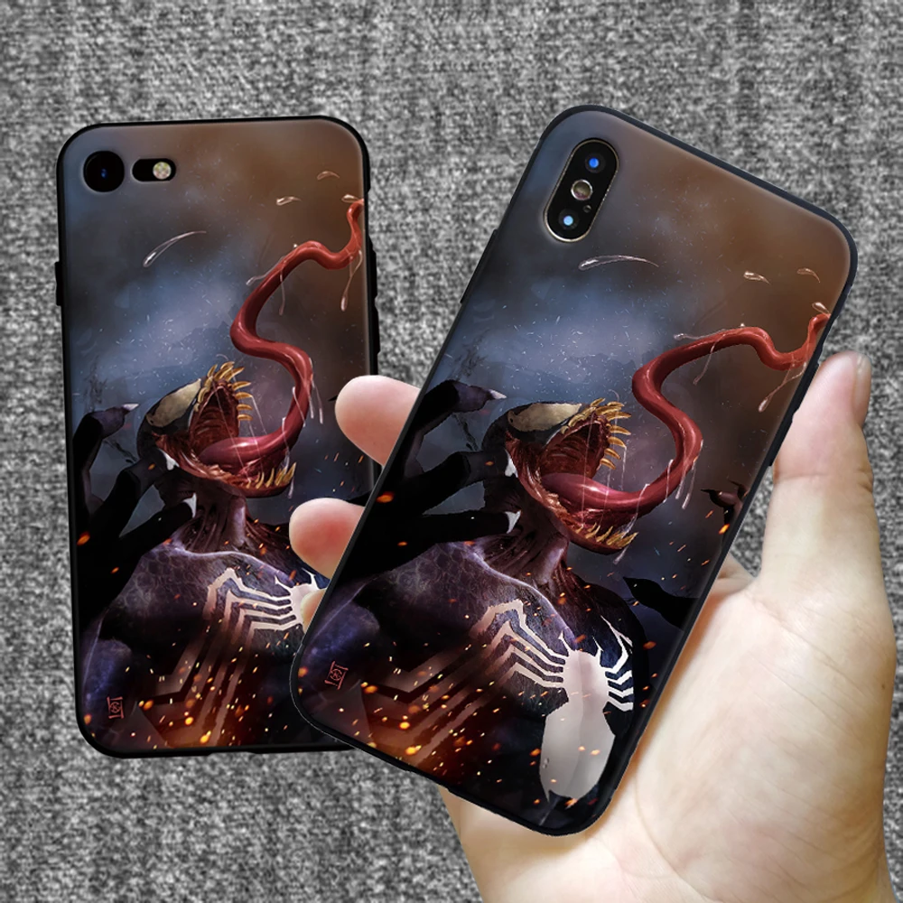Чехол из мягкого силикона и ТПУ Venom Film MCU для Apple iPhone 5 5S SE 6 6s 7 8 Plus X XR XS MAX |