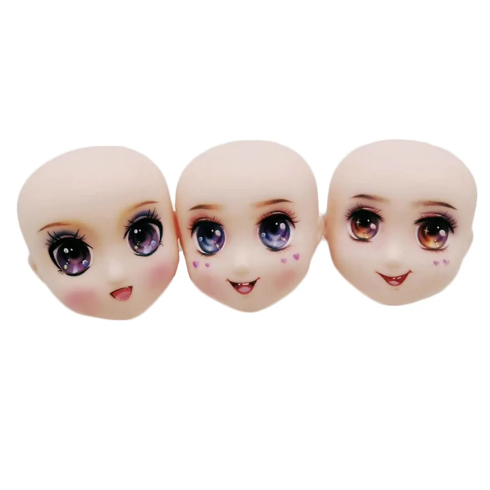Sweetpea безопасная Смола BJD 1/6 голые Головы Куклы моющиеся 3 лица можно выбрать DIY