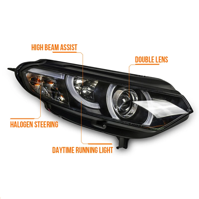 Комплект для освещения автомобиля Ford EcoSport 2013 2014 2015 Bi-Xenon HID Rio светодиодный корпус
