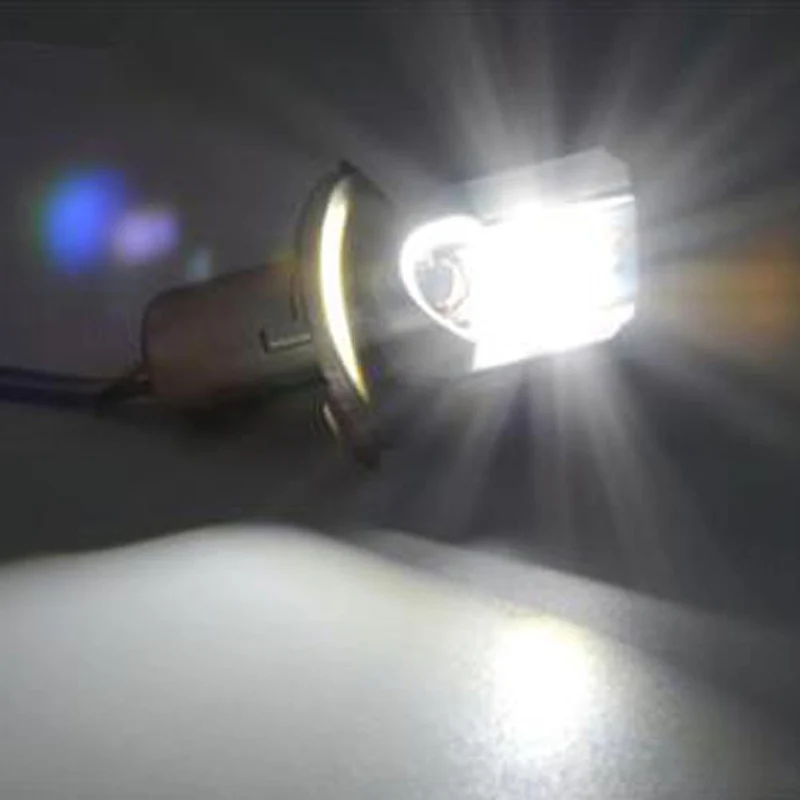 

White Headlight Bulb 6534mm High Low Beam 8W LED For Motorcycle DC 8V-80V