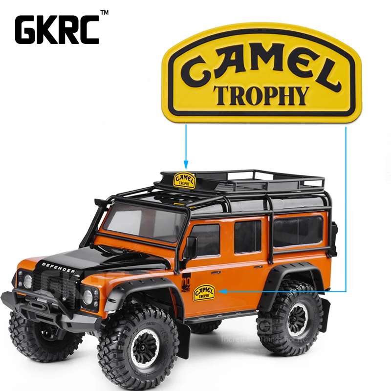 Металлическая наклейка 1/10 эмблема логотип для Rc Crawler Car Defender Traxxas Trx4 Rc4wd D90 D110 90046 90047