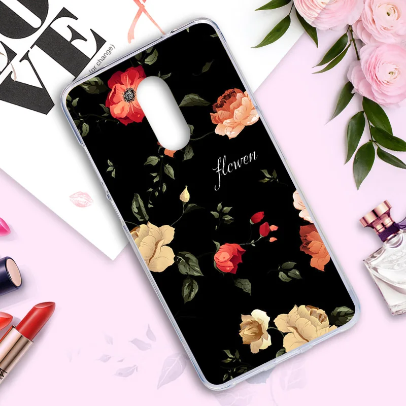 Cover For Xiaomi Redmi Note 4X Case Painted Cute Flower Animal Flamingo Bags Xiomi Redmi4X Cases Silicone Protective Shell |