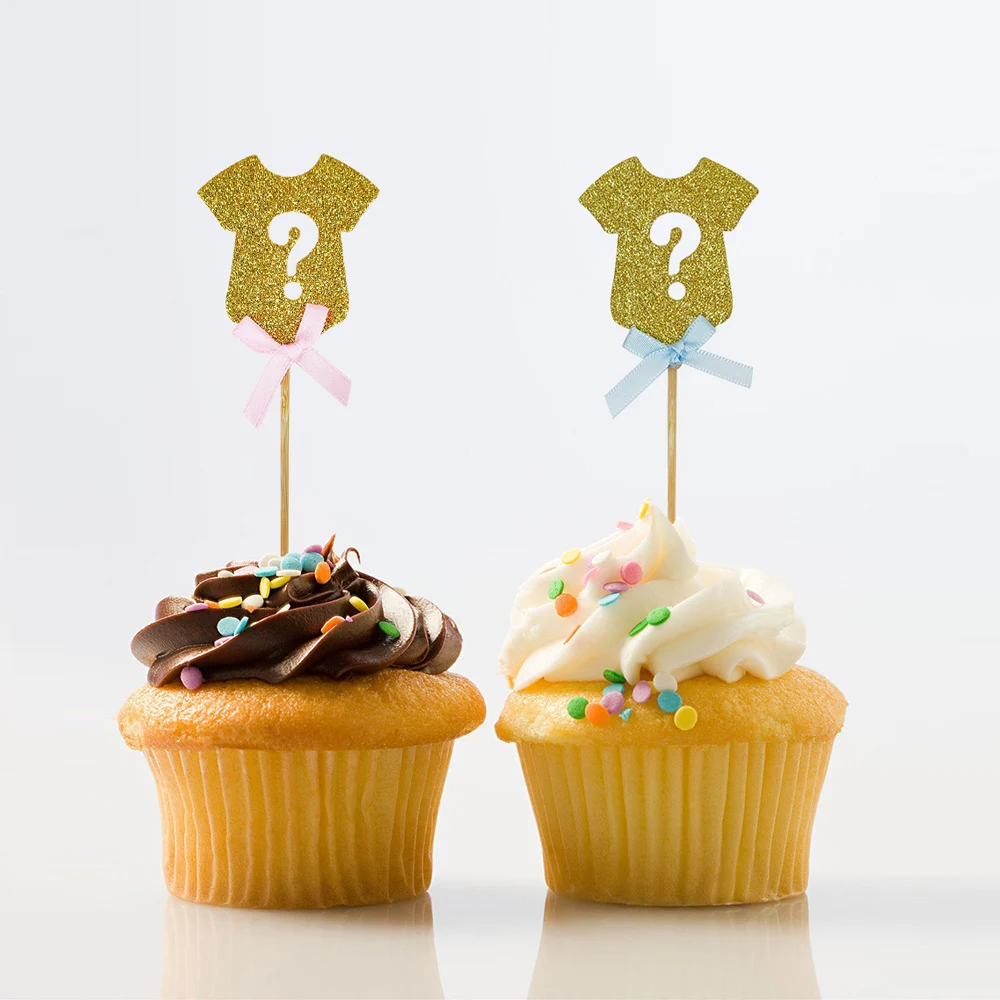 6 шт./лот пол Reveal Cupcake Topper he or she Pick принадлежности для тематической вечеринки