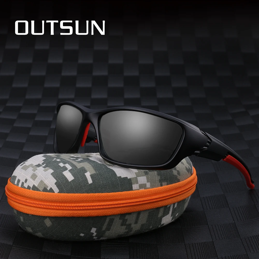 Outsun поляризованных солнцезащитных очков Для мужчин женщин Tr90 Рамка Небьющиеся