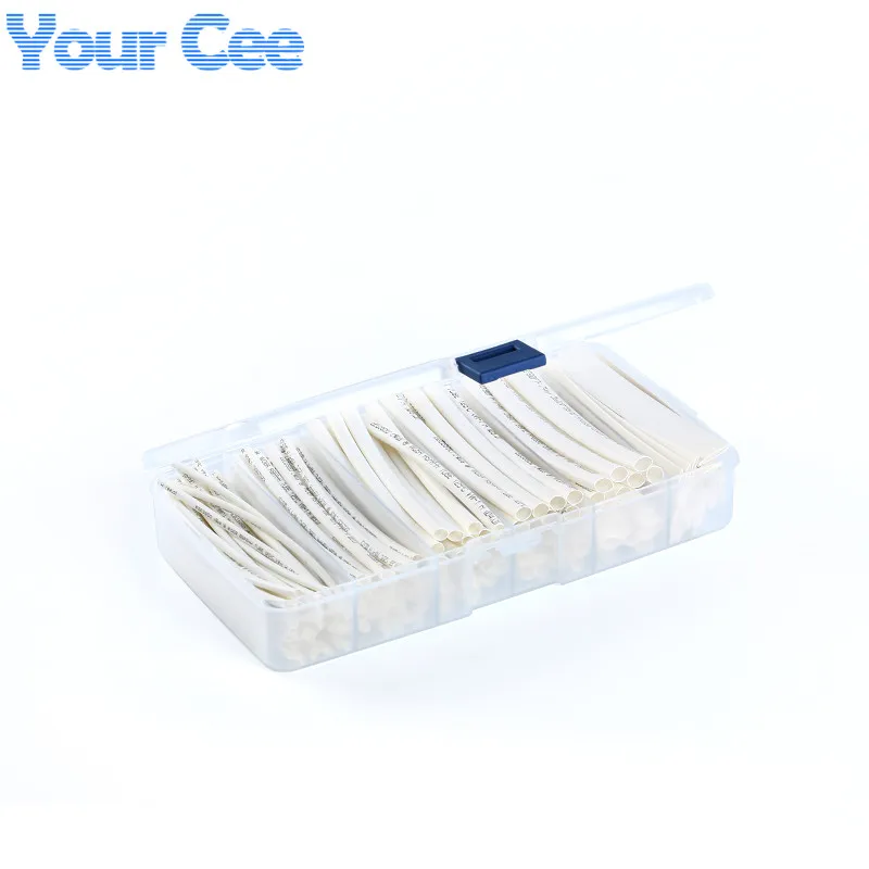 165 шт. в ассортименте термоусадочная трубка изоляционный кабель 600 В 2 мм 3 4 5 6 8