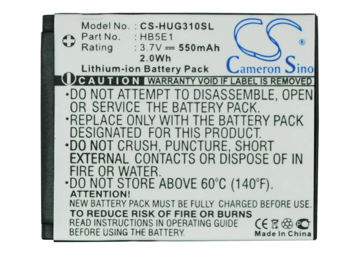 Cameron Sino высокое качество 550mAh аккумулятор HB5E1 для Huawei C3100 G2201|cameron sino|battery for huaweibattery |