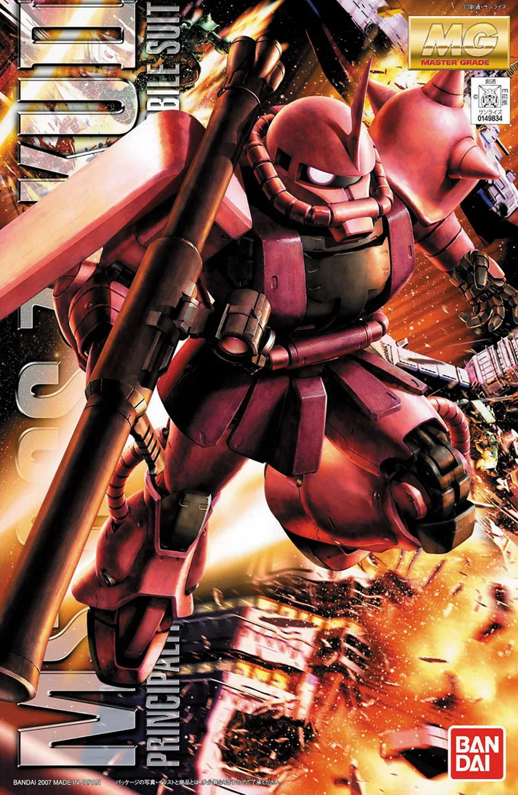 Bandai Gundam MG 1/100 MS 06S Zaku II 2 0 мобильный костюм сборные модели наборы экшн