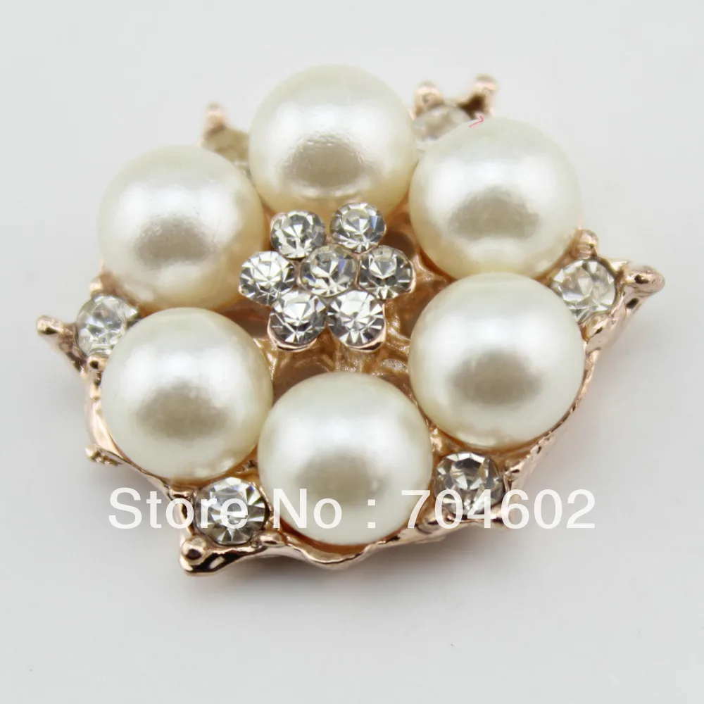 Корейские аксессуары для волос кнопки 25 мм со стразами металлические из сплава с