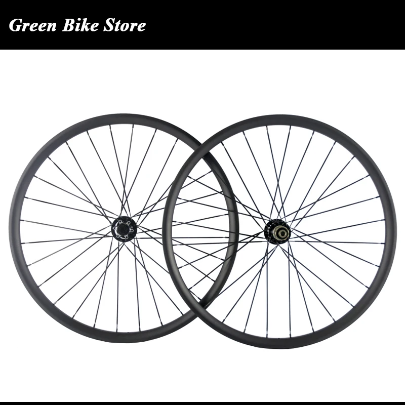 

100% full carbon mountain bicycle wheel 27.5"MTB wheel hookless rim with thru-axle hub 771/772 hub
