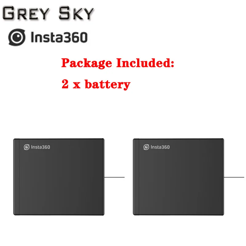 2 battery Insta360 ONE X батарея и Micro USB Qiuck зарядное устройство концентратор панорамная камера 9 в 2 а 60 минут Быстрая зарядка - Цвет: 2 battery