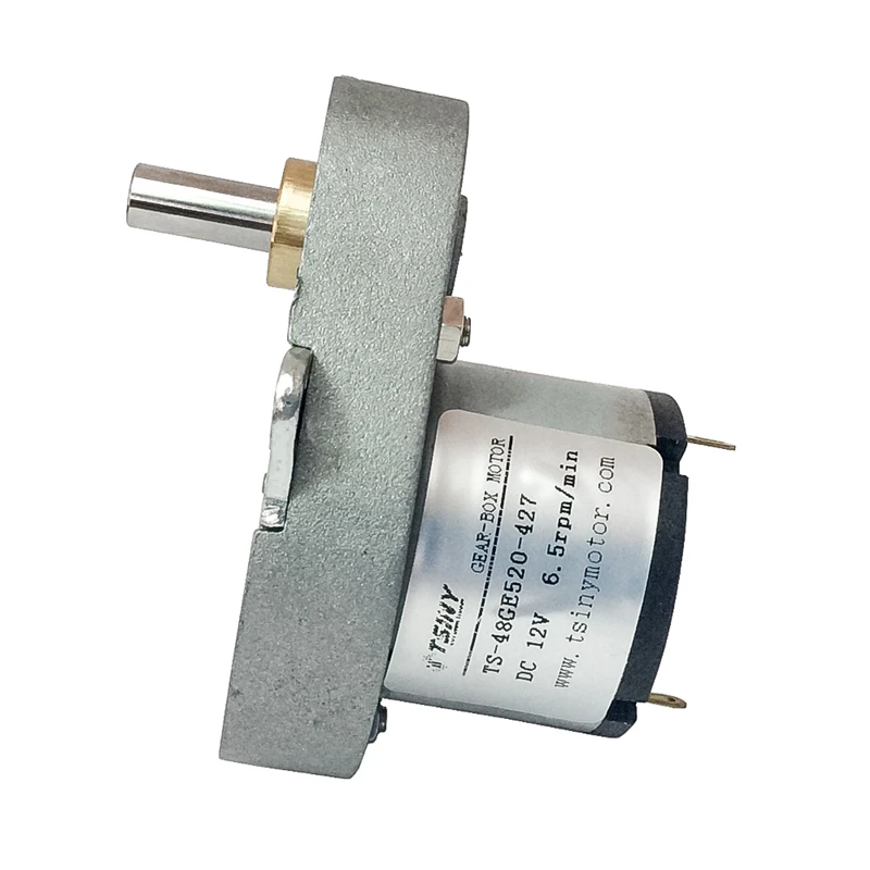 

48GE520 Strong Box DC Gear Boxes Motor 12V 6.5/25Rpm 3kg.cm High Torque IP54 DC Boxing Gear Micro Motor For Vending Machine