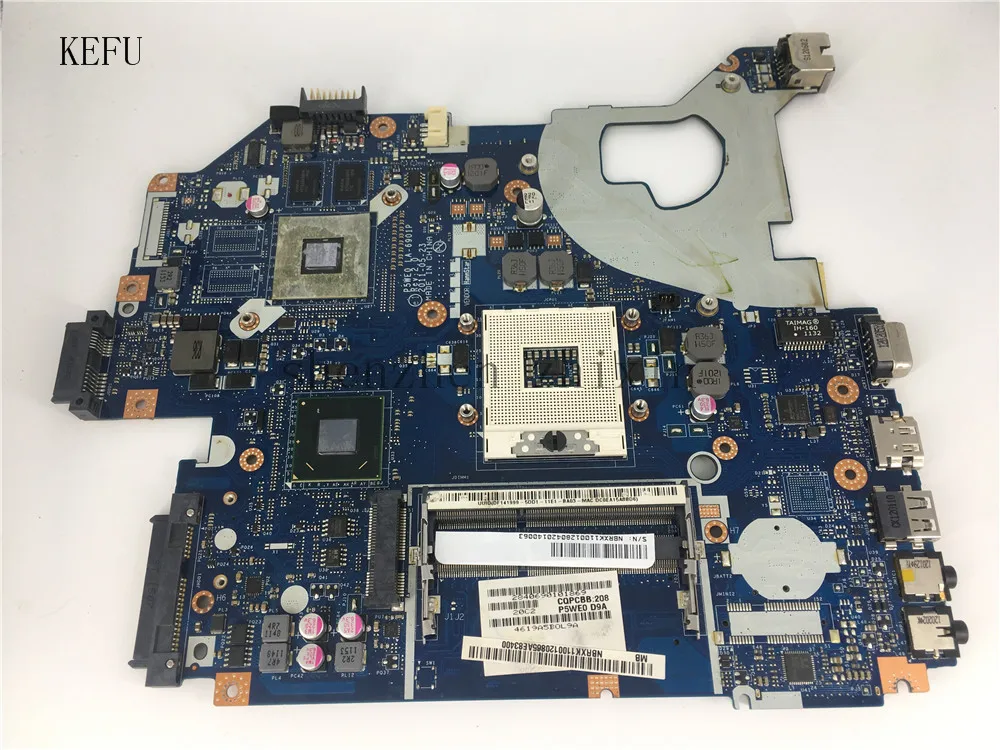Материнская плата KEFU для Acer Aspire 5750 5750G материнская ноутбука P5WE0 MBRXK11001 HM65