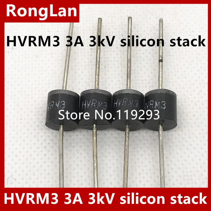 

[BELLA] high voltage high voltage diodes HVRM3 high voltage silicon stack 3A 3kV frequency 9X9MM--50pcs/lot