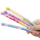 Ручка гелевая с блестками и переходом цвета, Милый Школьный Канцтовары для письма, 1 шт.