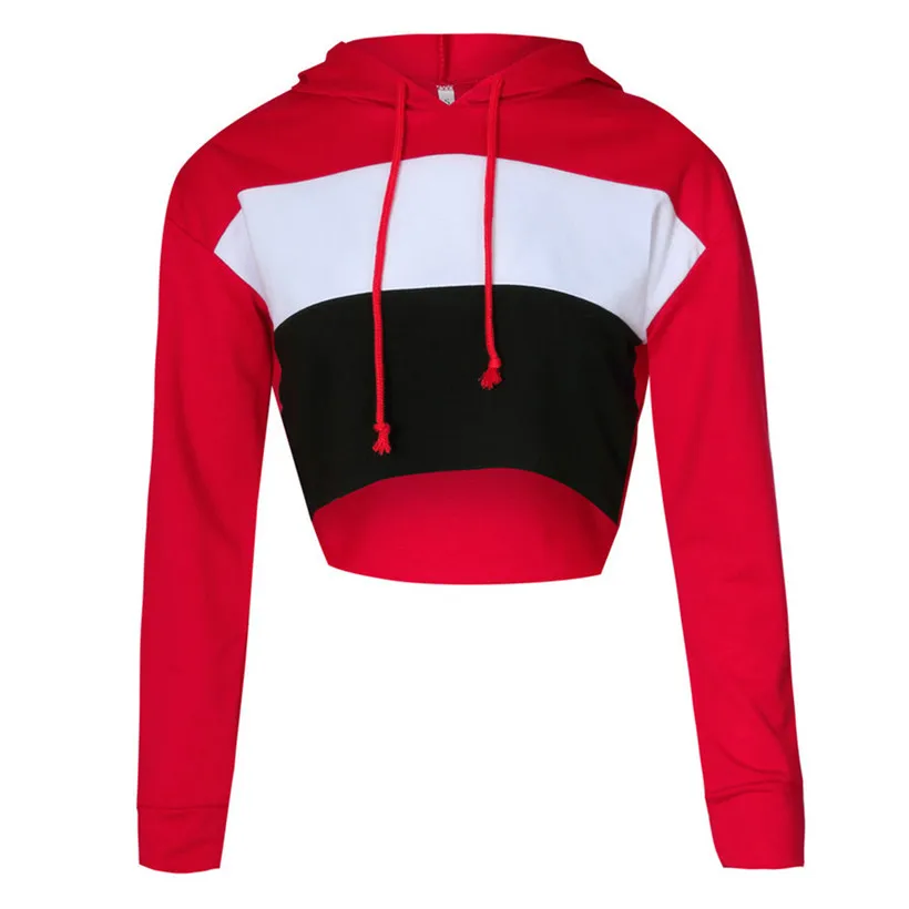 Женский спортивный свитер с длинным рукавом капюшоном 0907|Свитера для тренировок