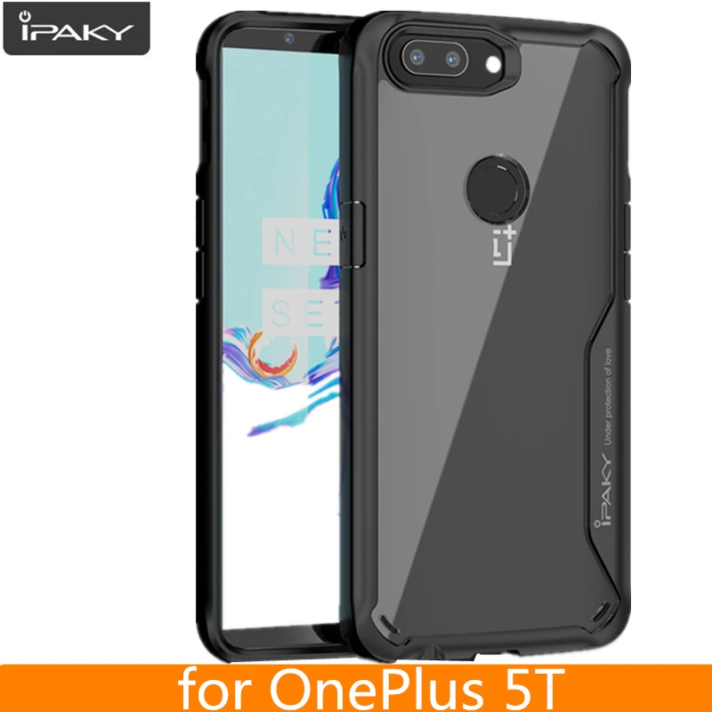 Чехол для Oneplus 5T оригинальный IPAKY one plus силиконовый акриловый Гибридный