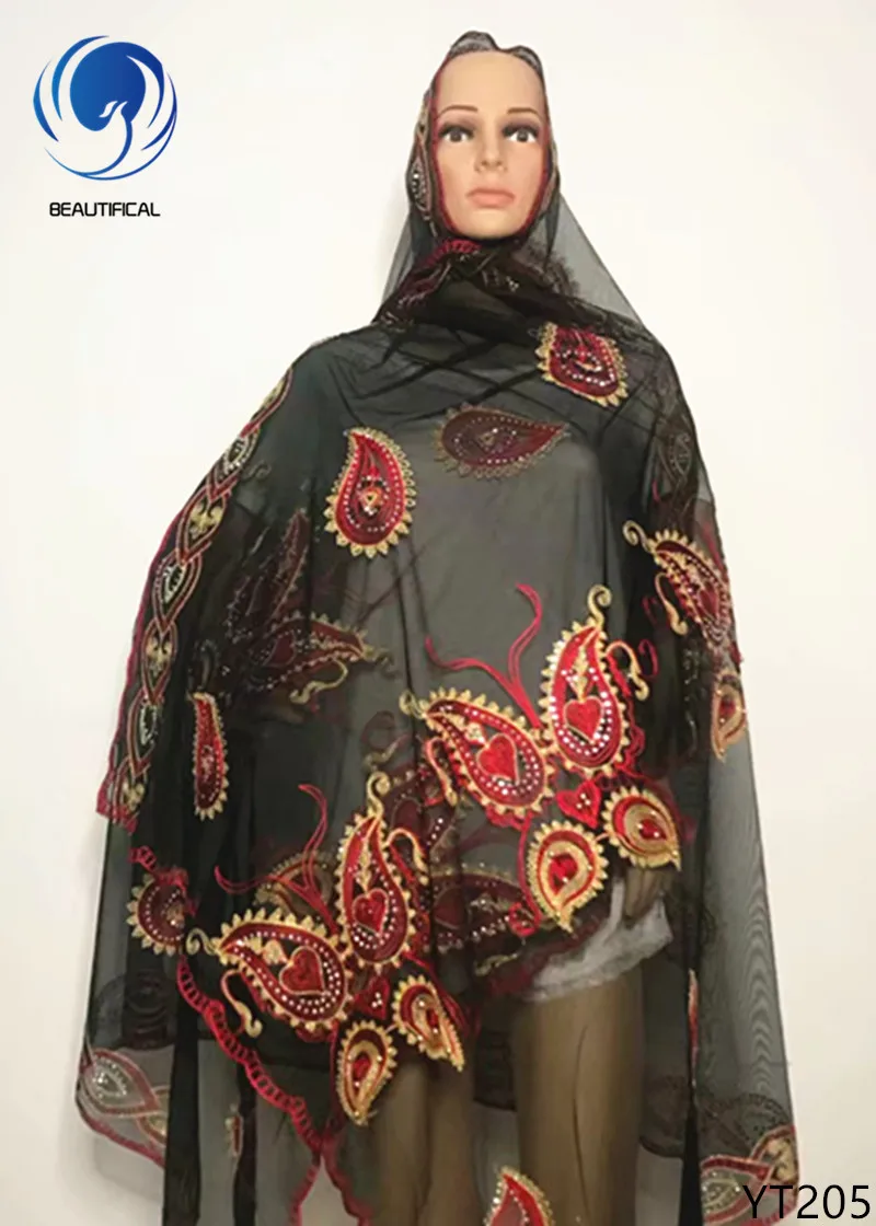 Красивый нигерийский головной убор gele Африканский шарф ткань для женщин 2018