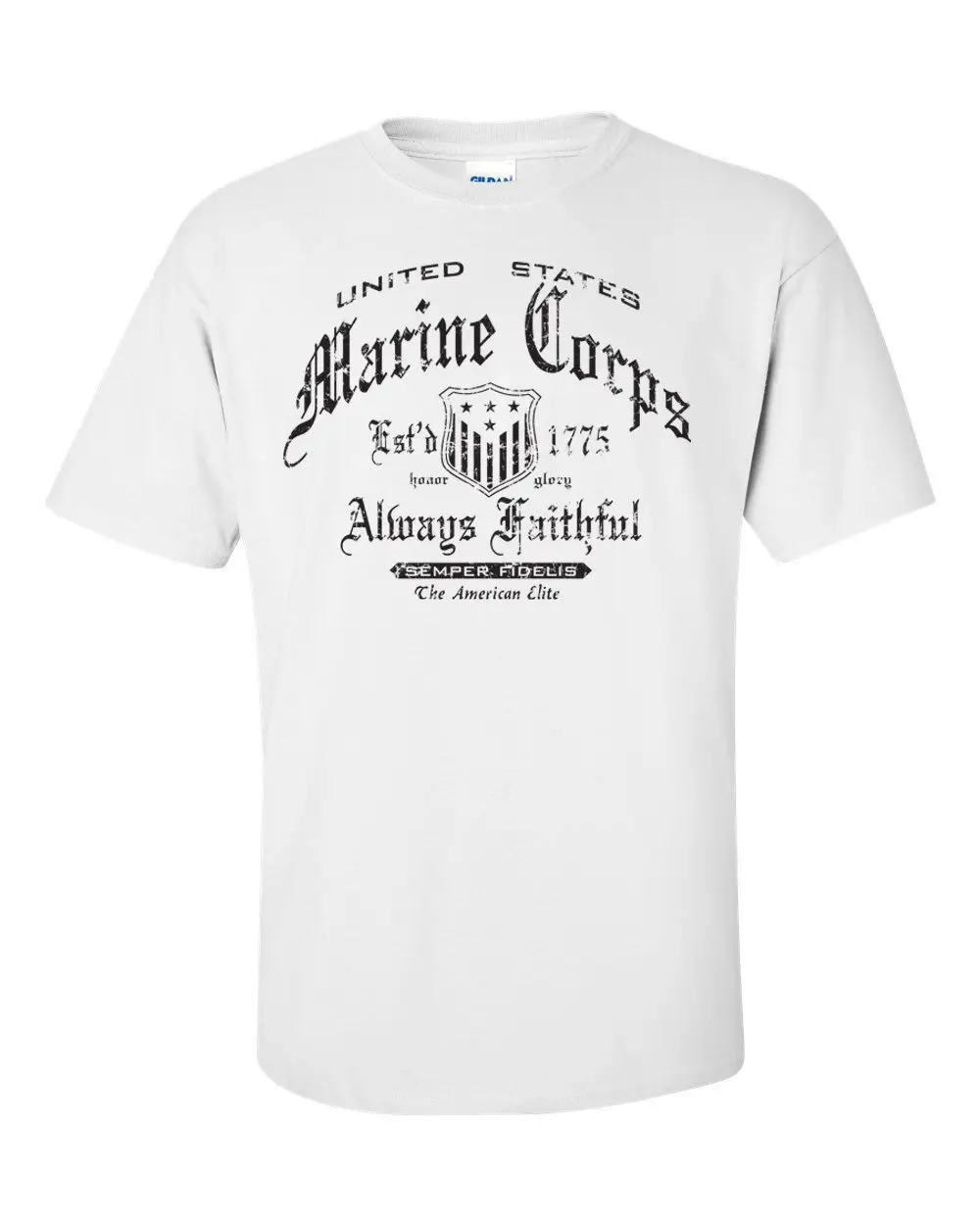 

2019 Hot sale Free shipping U.S. Marine Corps Est.1775 Always Faithful Semper Fidelis Men's Tee Shirt 1154