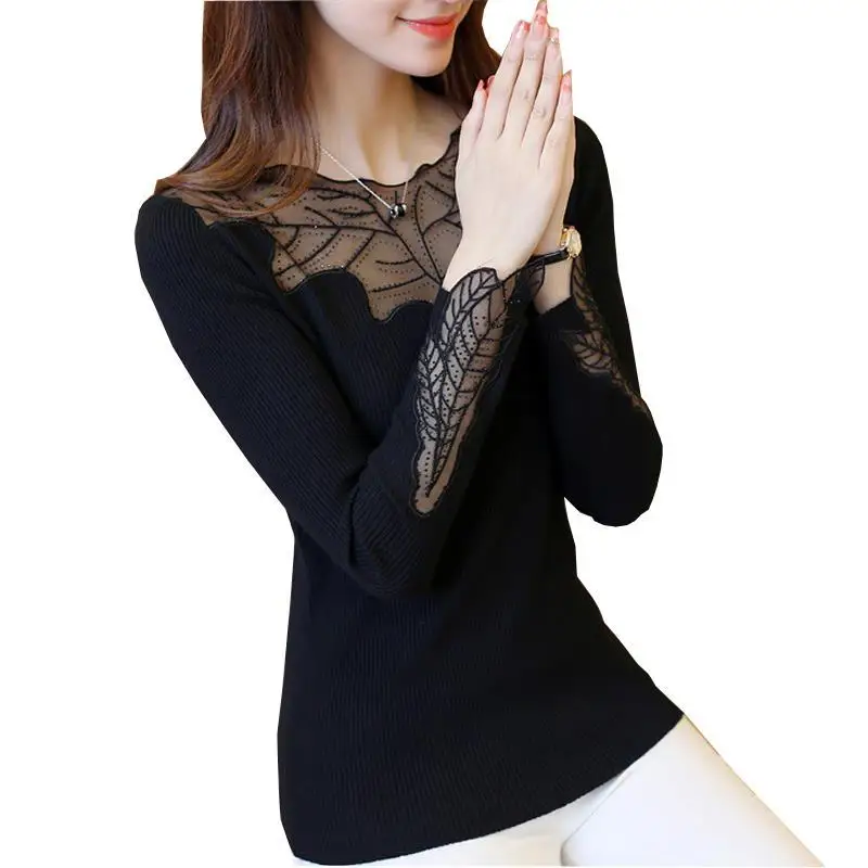 Gilet Femme Manche Longue Invierno Mujer Women Autumn Xadrez Slim Fit Rok Sexy Pullover Lace Knitwear Long Sleeve Sweater | Женская