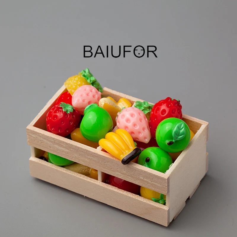 Миниатюры BAIUFOR фруктовая кола яблоко искусственные суккуленты статуэтка
