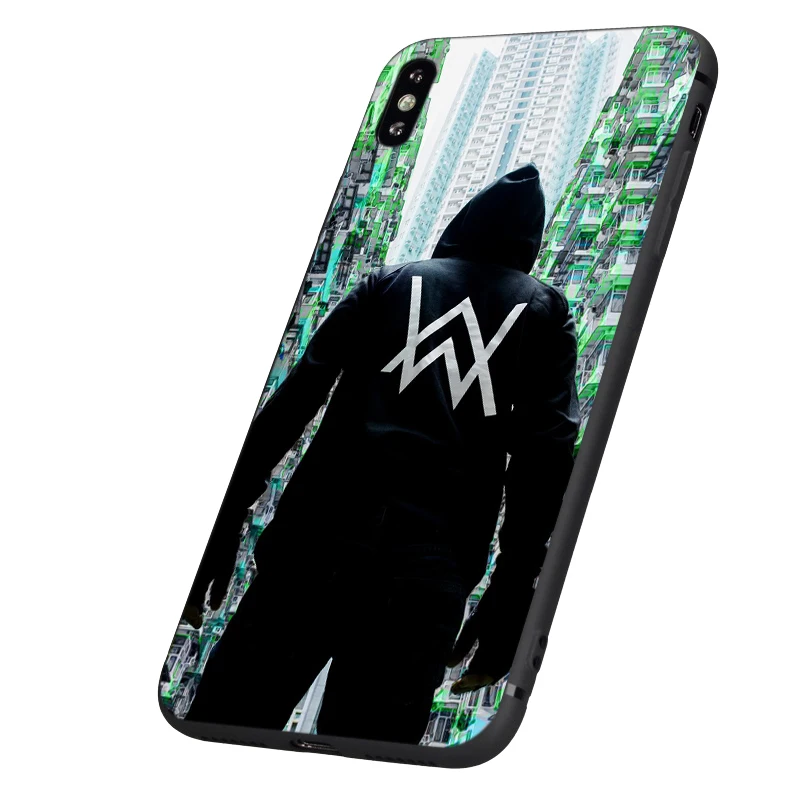 Черный чехол из ТПУ для iphone 5 5s se 6 6s 7 8 plus x 10 силиконовый XR XS 11 pro MAX Алана Уокера