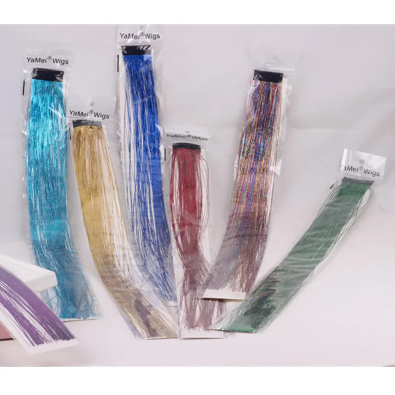 

Colorful Wig Beam Gold Bar Shiny Light Dazzle Magic Color Hair Traceless Hair Pick Dyed Men and Women Hair Accessories