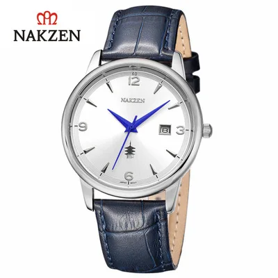 B4 Nakzen Роскошные кварцевые мужские часы со стальным ремешком кожаные водонепроницаемые часы мужские повседневные спортивные крутые часы подарок Relogio Masculino - Цвет: B4