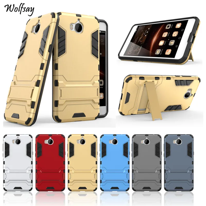 For Huawei Y5 2017 Case Shockproof Robot Rubber Hard Back PC Phone Protective Cover |