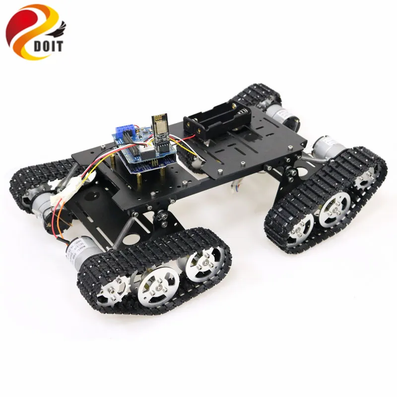 Управление по Wi Fi/Bluetooth/PS2 комплект шасси для робота танка 4wd с платой UNO R3 и