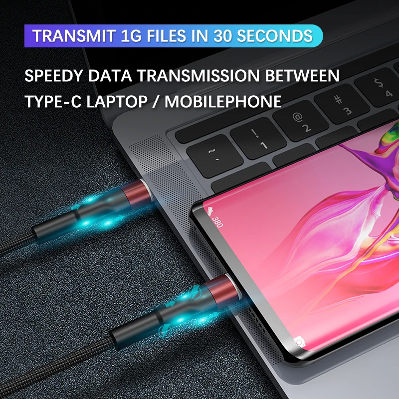 IHaitun роскошный 60 Вт Кабель type C-type C 3A QC 3,0 4,0 USB 3,1 Быстрая зарядка Быстрый 4K HD кабель PD type-C USB телефон ноутбук