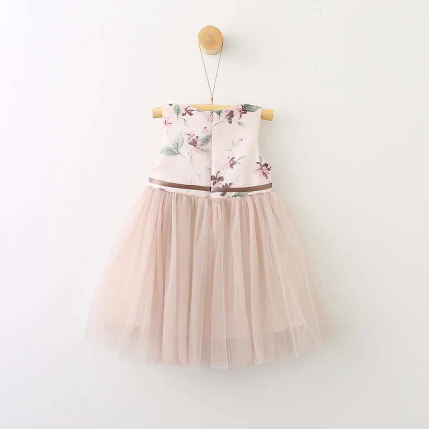 Children Girls Princess Multi Flower Sashes Layered Mesh Tutu Party Dress Ball Gown 1-6 Years | Детская одежда и обувь