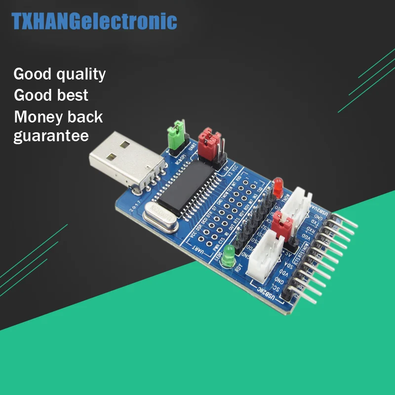 Все в 1 Многофункциональный USB для SPI/I2C/IIC/UART/TTL/ISP последовательный адаптер|usb in|usb to