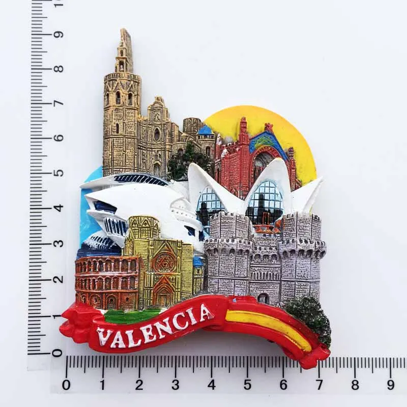 Здание достопримечательности в Испании Valencia трехмерный пейзаж туристические