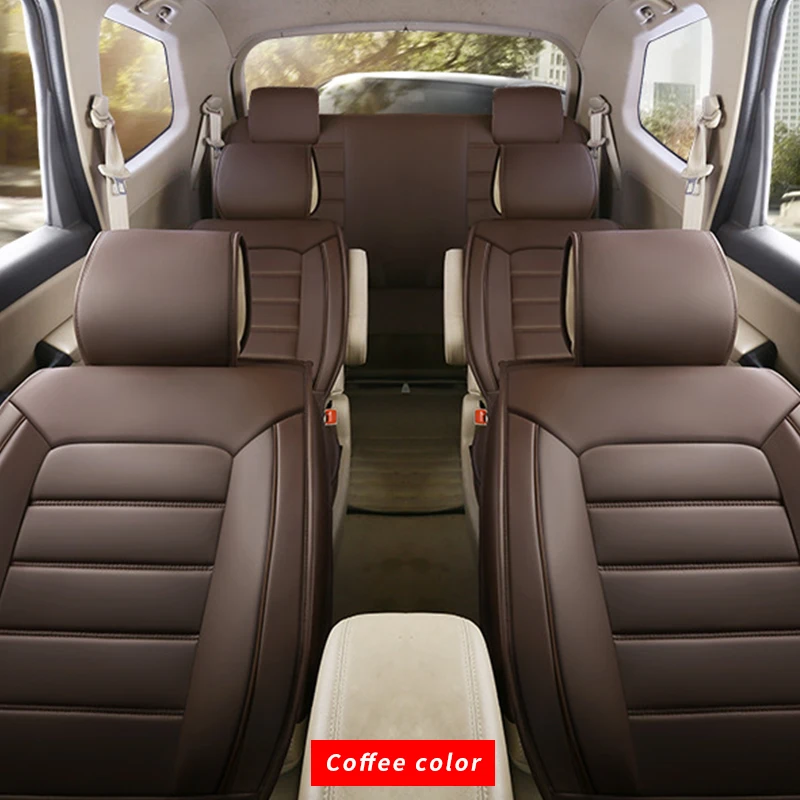 coffee color Набор чехлов для сидений автомобиля на 7 сидений для Chrysler 300c Town Strand Sebring 300 PT Cruiser Grand Voyager nicfica 200 Aspen cirрус Concorde - Название цвета: coffee color