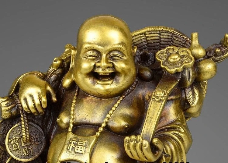 Китайская Бронзовая медная Статуэтка для денег Ruyi | Дом и сад