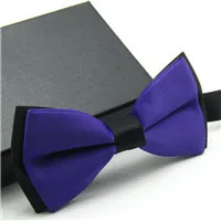 Dark Purple Классический свадебный галстук-бабочка для мужчин. 12 вариантов цвета - Цвет: Dark Purple