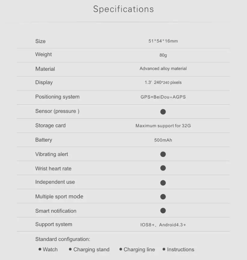 Bluetooth gps Смарт-часы S958 спортивные Смарт-часы для ios apple iphone 5s 6 6S 7 8 X plus samsung для huawei xiaomi часы